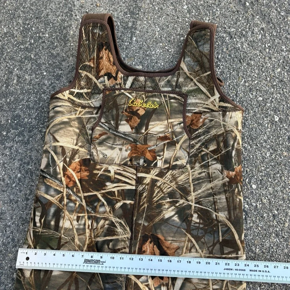 Vintage Cabela's Ultimate Neoprene Chest Waders Camo Mens Size 13R Max4 Hunting
